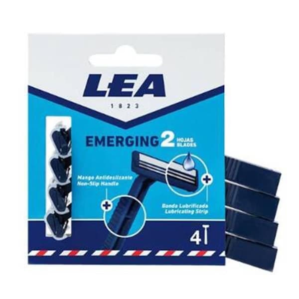 Engångsblad - LEA - Emerging 2 Blad - 4 enheter - För män - Bekväm rakning