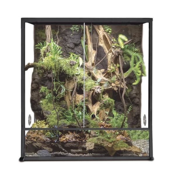 Aluminium terrarium Elegance 100x45x50 Svart