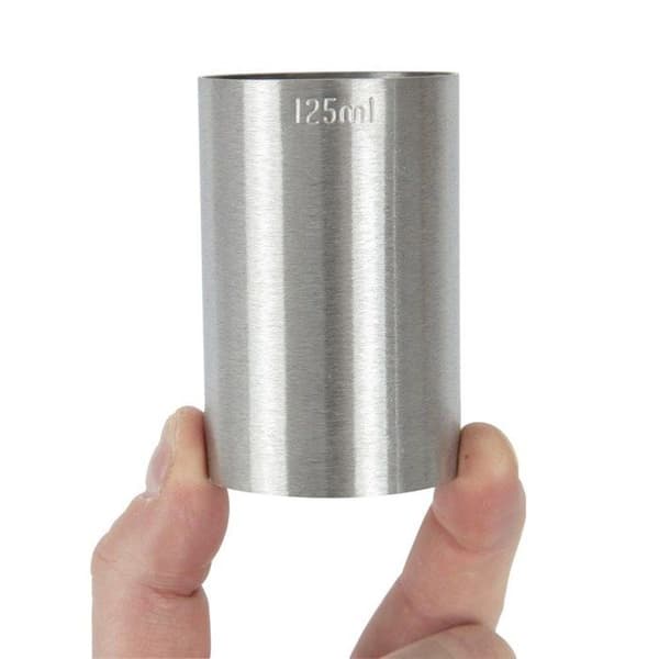 CE stämplad professionell rostfri stång mått 125 ml - Beaumont