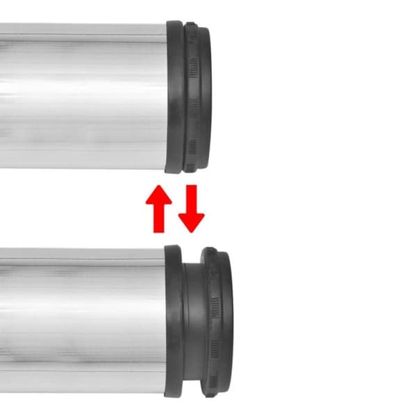 4 bordsben justerbara i höjd 710 mm Borstad nickel
