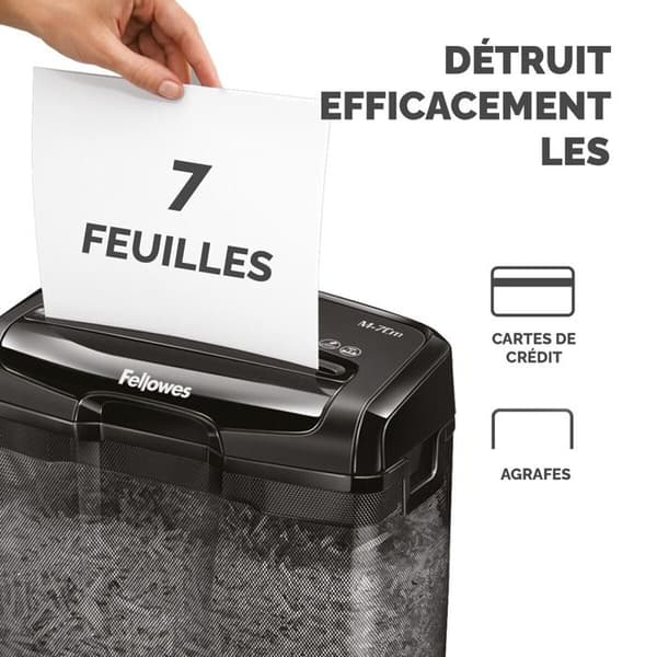 Dokumentsdestroyer - Fellowes - M-7Cm - Korssnitt - 4 x 35 mm - P-4, T-4