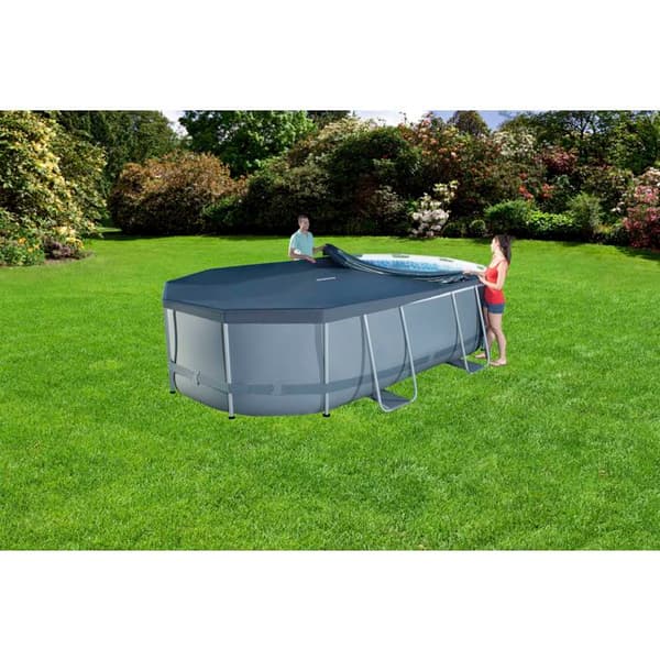 Bestway Levant Oval Poolöverdrag 424 x 250 cm