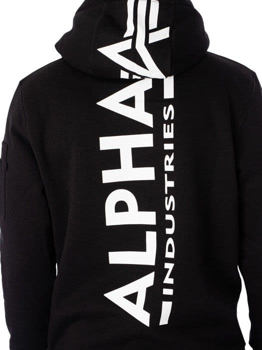 Alpha Industries Herrtröjor / Hoodie med baktryck