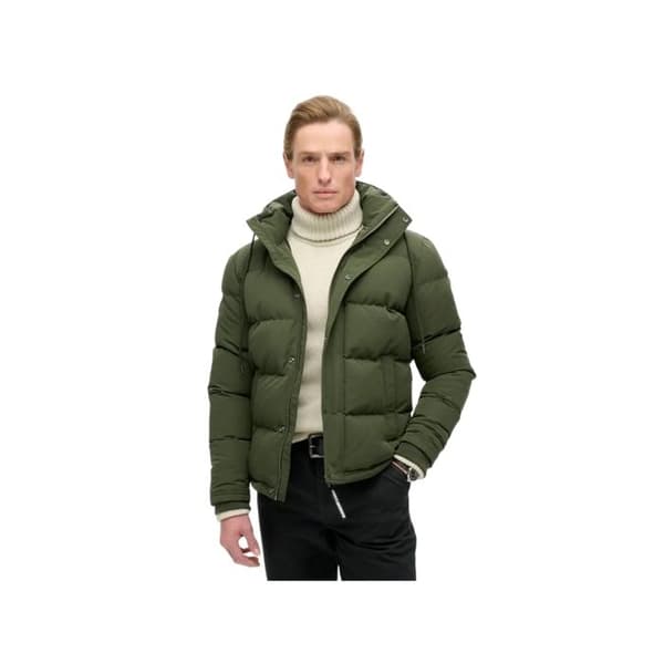 Superdry Herr Everest Grön Syntetisk Doudoune