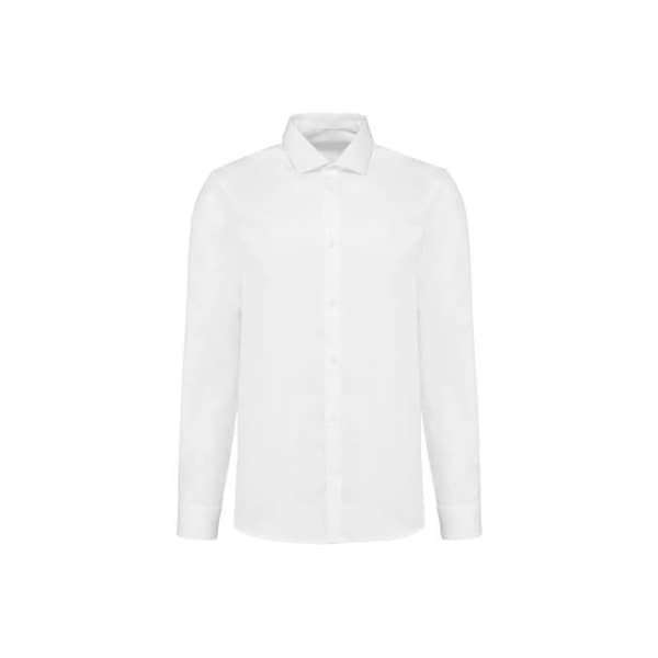 Kariban Premium Poplin långärmad skjorta - vit - M