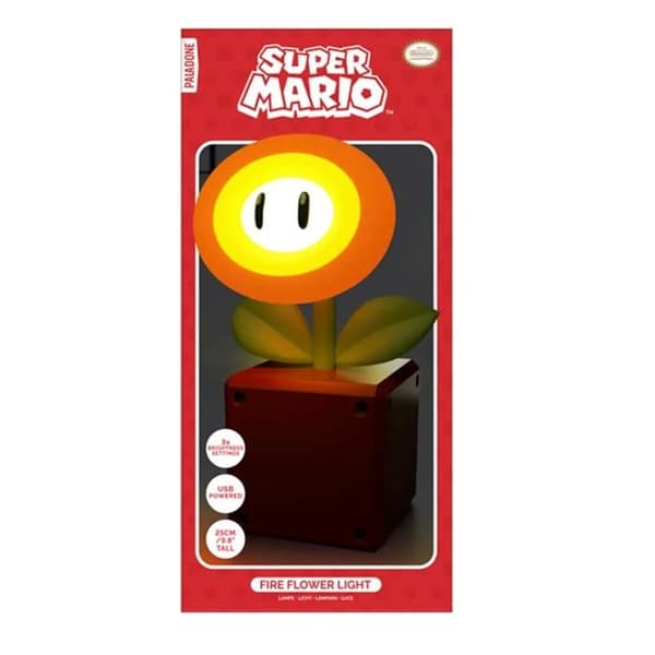 Barnlampa - PALADONE - Super Mario Eldblomma - Design Eldblomma - Mjuk belysning - Presentidé