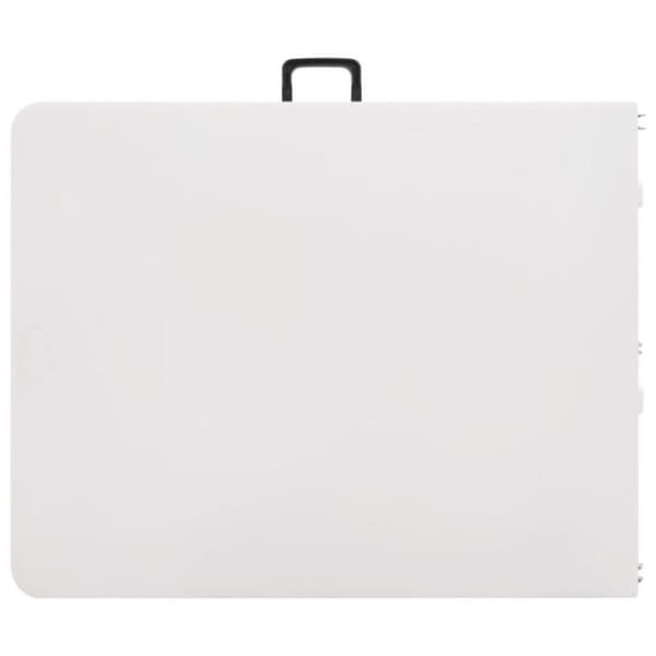 vidaXL Fällbart trädgårdsbord Vit 180x72x72 cm HDPE