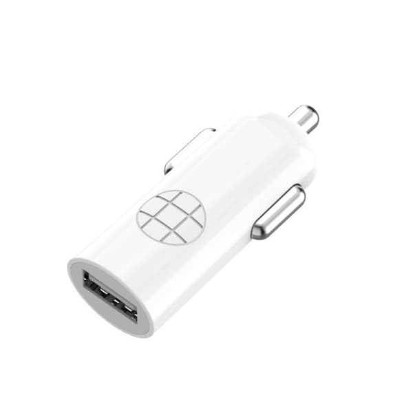 Budi - 1 USB-bil laddare med LED-indikator + Lightning-kabel