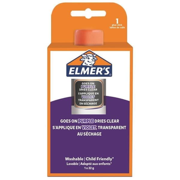 Limsticka - Elmer's - Lila - 22g - Tvättbar - Barnvänlig