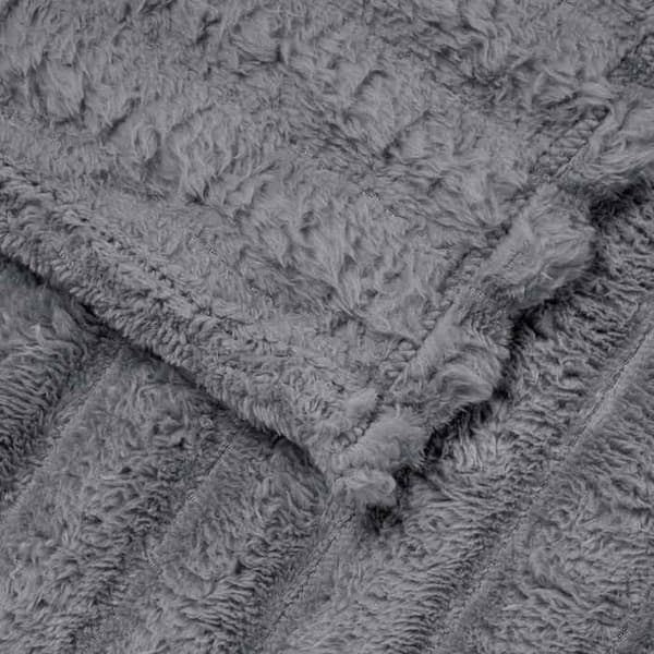 Täckning - VIDAXL - Pläd - Mörkgrå - 150 x 130 cm - Fleece
