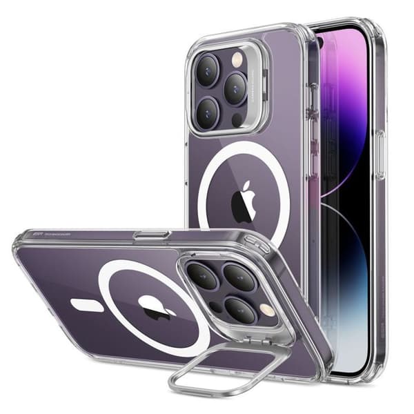 Skyddsskal - ESR - iPhone 14 Pro - Classic - Transparent - Kickstand HaloLock