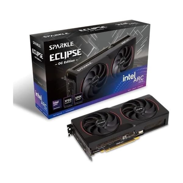 Grafikkort - SPARKLE - Intel Arc B570 Eclipse OC - 10GB GDDR6 - 8K @120Hz HDR - Ray Tracing