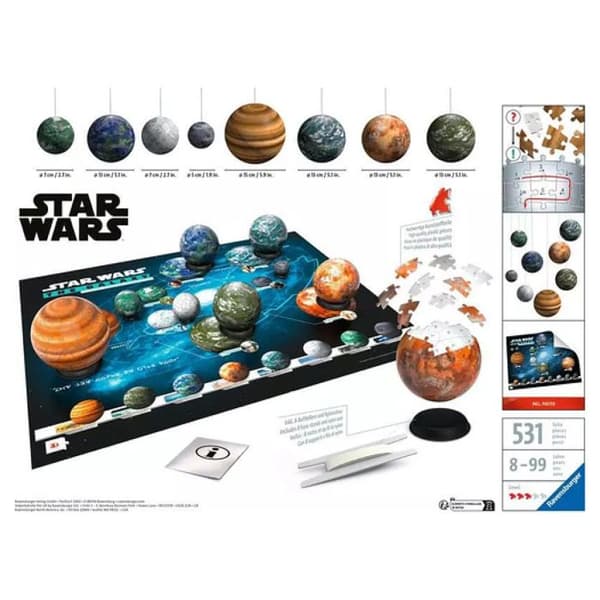 Pussel 3D 531 bit(ar) Star Wars - RAVENSBURGER - Blå - Från 8 år