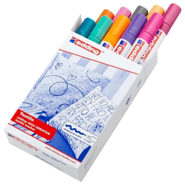 edding Textilmarkörer 10 st Multicolour 4500
