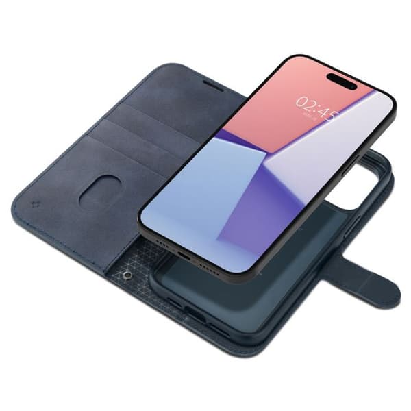 Coque för iPhone 15 Pro - Spigen Wallet S Pro - Marint