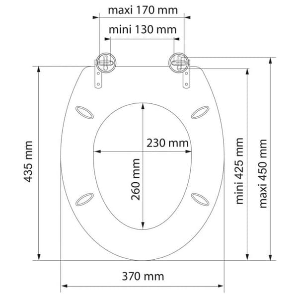 SCHÜTTE Toalettsits SEA STONE MDF 438735