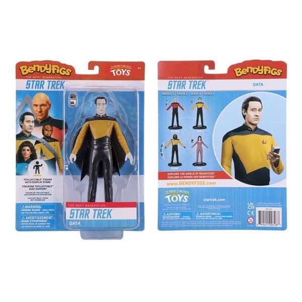 Noble Collection - Star Trek: The Next Generation - Bendyfigs Lt. Cmdr. Data 19 cm