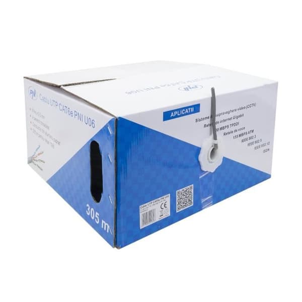Ethernet/LAN-kabel - PNI - U06 - Cat6e - 305 m - 10 Gbit/s