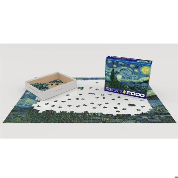 Eurographics 2000 pusselbitar - Starry Night av Vincent Van Gogh