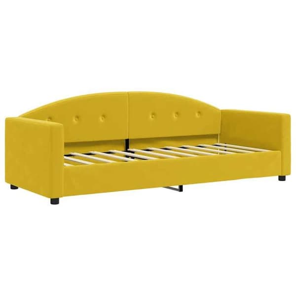 vidaXL Bäddsoffa gul 80x200 cm sammet 354134