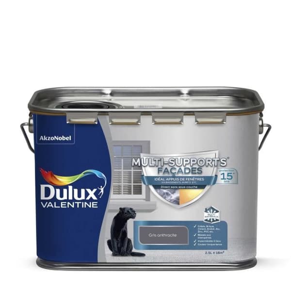 Multi-Support Fasadfärg Antracitgrå 2,5 L
