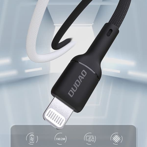 USB-C - Lightning-kabel för iPhone 30 W 1 m - Svart