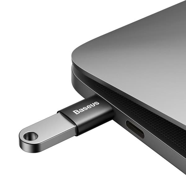 USB-C OTG-adapter - Baseus - Ingenuity Series - Svart - USB 3.1 - Överföring 10 Gbps