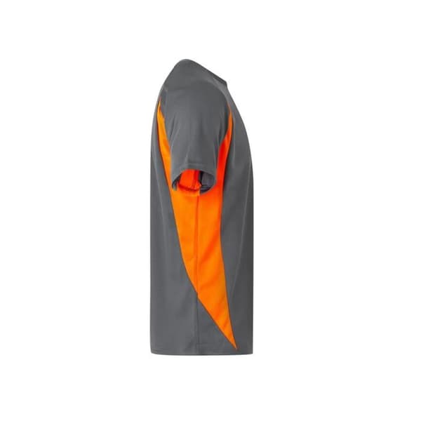 T-shirt Velilla Teknik - grå/fluo orange
