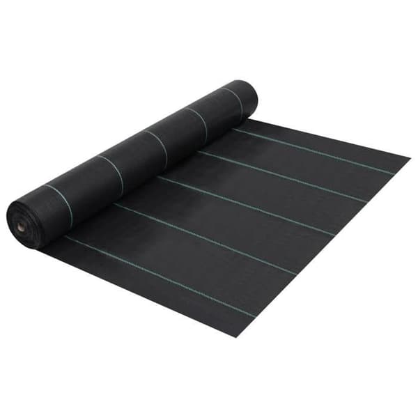 vidaXL Mulchduk Svart 1x10 m PP