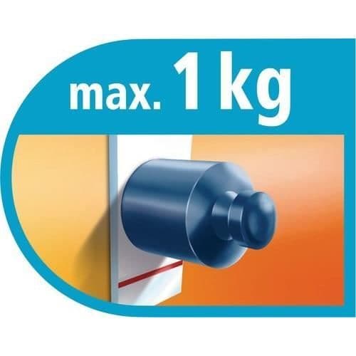 TESA 3 mini ovala krokar i krom + 4 mini Powerstrips