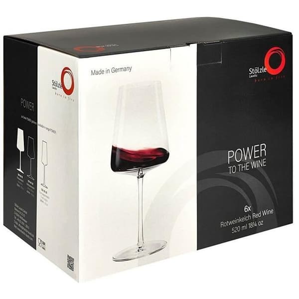 Rödvinsglas - Stolzle Lausitz Puissance Grand Bordeaux - 520 ml - 6-pack - Diskmaskinssäkra