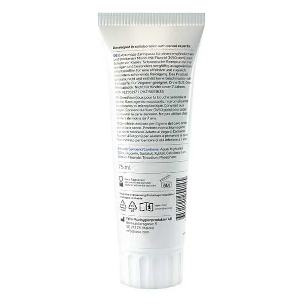 Tandkräm - TePe - Pure - 75ml - Vegansk - Utan doft