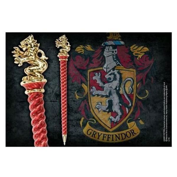 Penna - Harry Potter - Gryffindor - Guld och Silver - Ej påfyllningsbar - Ej raderbar