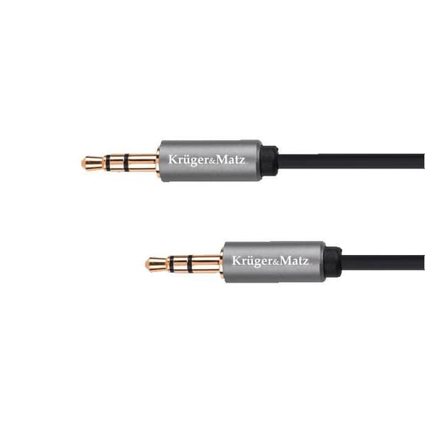 Ljudkabel Jack 3,5 mm - Jack 3,5 mm Kruger&Matz Basic | 1m | Stereo Hane-Hane