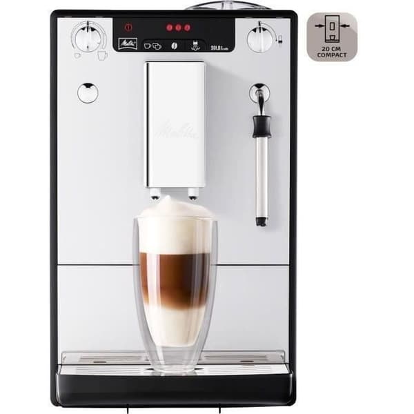 MELITTA Solo & Milk Bean Grinder Kaffemaskin - Silver