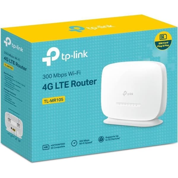 TP-Link TL-MR105 4G LTE WiFi-router N300Mbps