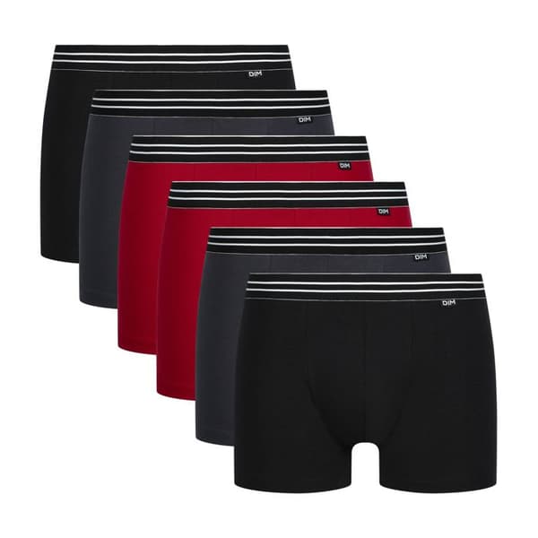 6-pack andningsbara bomullsboxers EcoDim