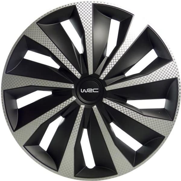 WRC Korg 4 klistermärken 14" Kolfiber stil