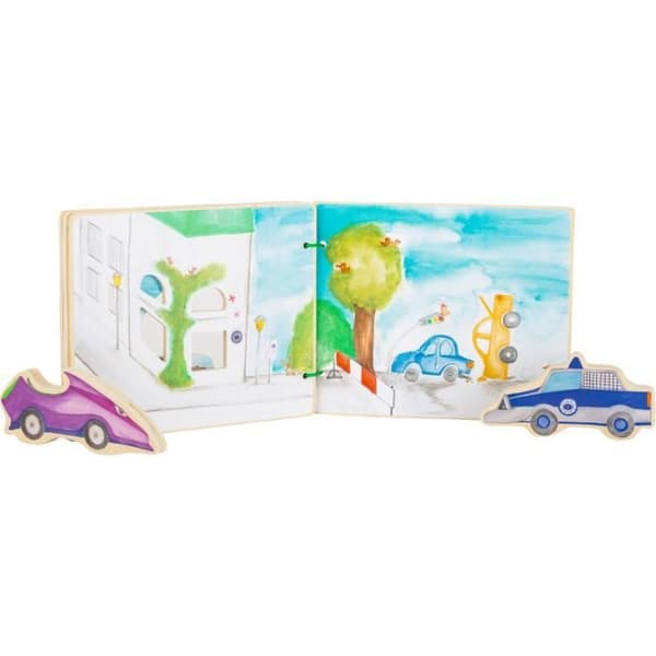 Interaktivt bildbok - Small foot - Polis - Trä - Multicolor - 12041
