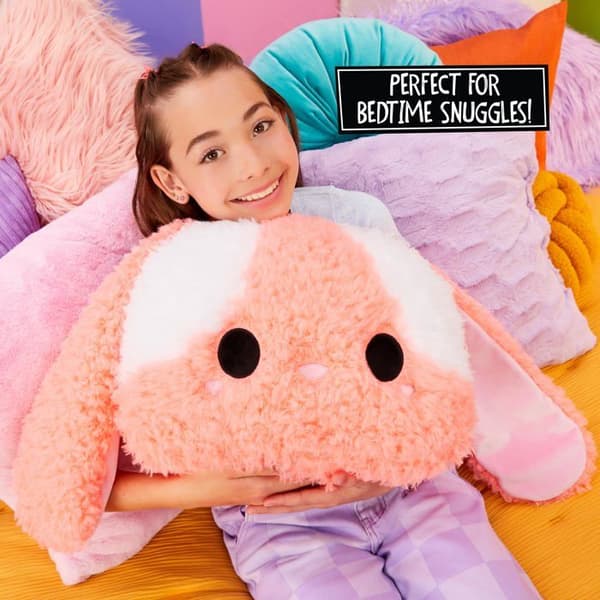 Skyddskudde - Mga - Fluffie Stuffez - Plush kanin - Multicolor - Rosa