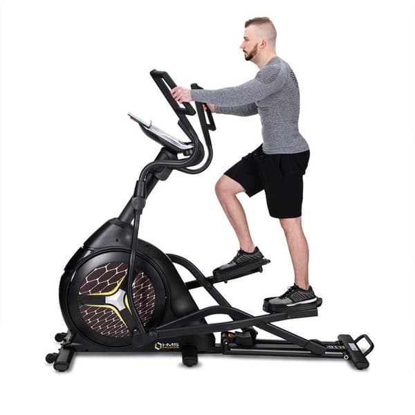 Elliptisk cykel - HMS PREMIUM - H1802 - 150 kg - Tyst - 12 program - LCD-skärm