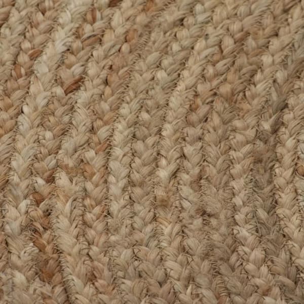 vidaXL Flätad Jute Matta 90 cm Rund