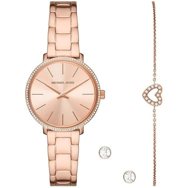 Klocka - MICHAEL KORS - Pyper MK1040 - Kvarts - Rostfritt stål - Rose guld