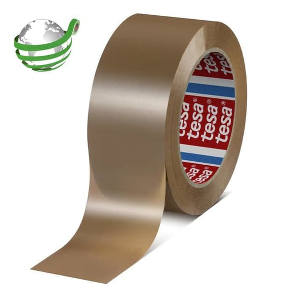 Förpackningstejp - Tesa - 6-pack - Stark vidhäftning - Olöslig - Brun