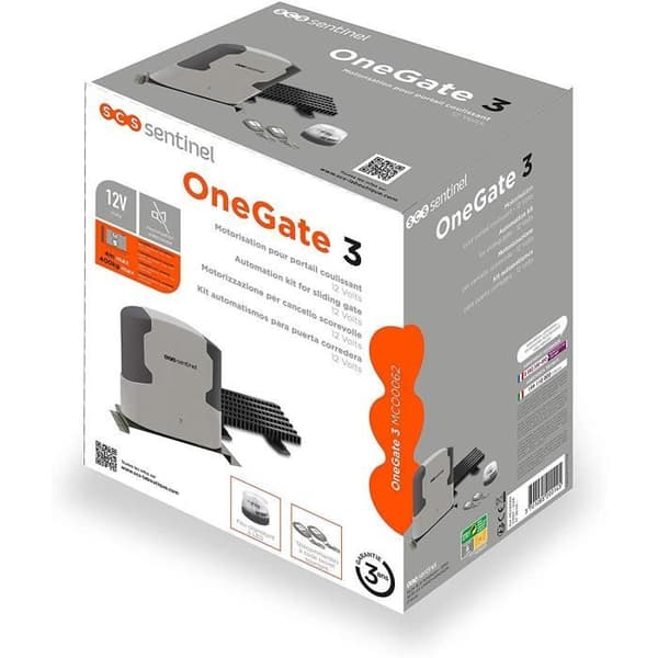 OneGate 3 motorisering för skjutgrind - Max 4 meter och 400 kg - SCS SENTINEL