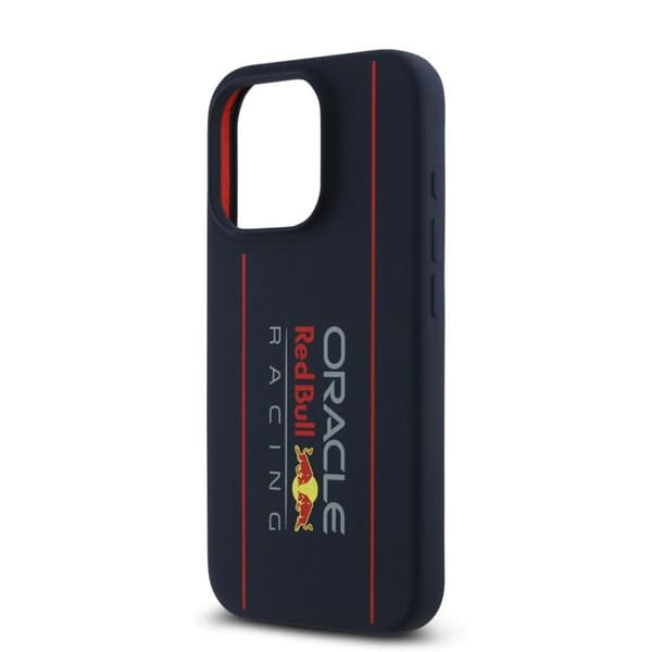 Mobilskal - RED BULL RACING - iPhone 16 Pro Max - Silikon - Översize vertikallogga - Robust