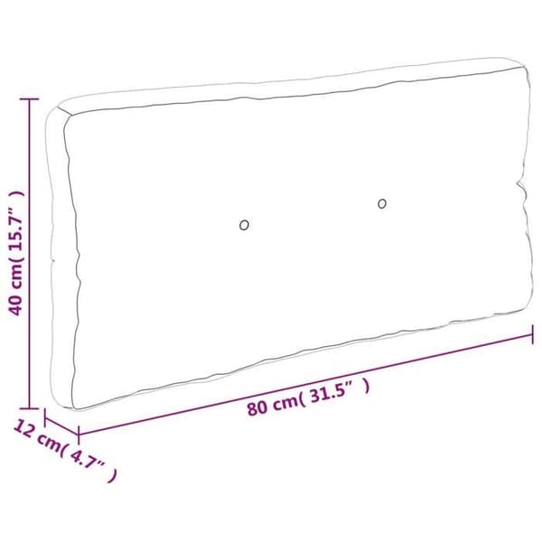 vidaXL Pallkuddar 2 st Bladmönster Tyg 360730