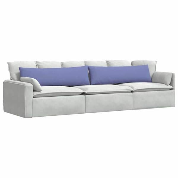 Soffkuddar - VIDAXL - 145 x 40 cm (set om 2) - Denimblå - Rektangulär - Mjuk textur
