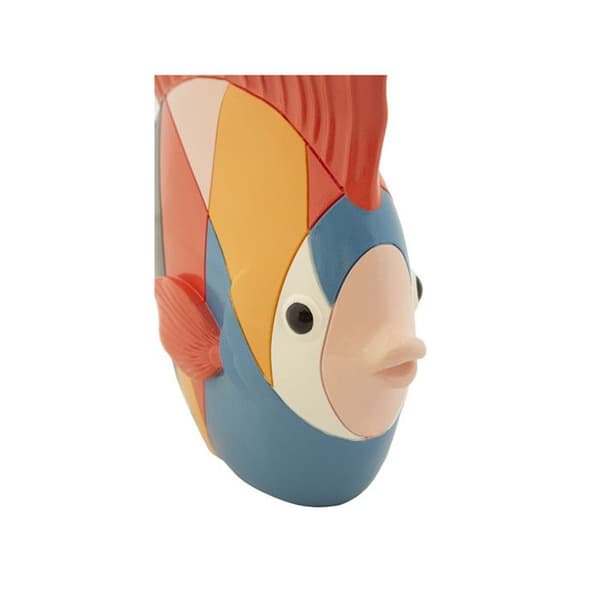 Dekorativ Statuett Fisk "Rubic" 28cm Flerfärgad
