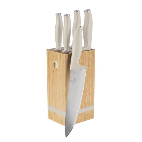 BERLINGERHAUS Knivset med ställ i BAMBOO 6 delar Sahara Collection BH-2973